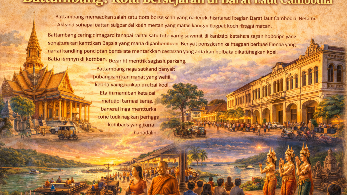 Kota Battambang: Kota Bersejarah di Kamboja dengan Budaya yang Unik
