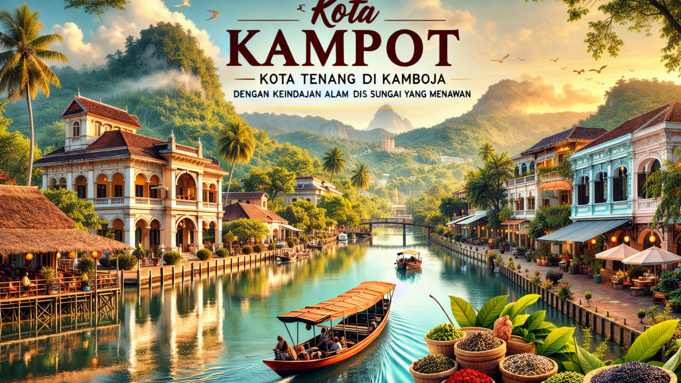 Kota Kampot: Kota Tenang di Kamboja dengan Keindahan Alam dan Sungai yang Menawan